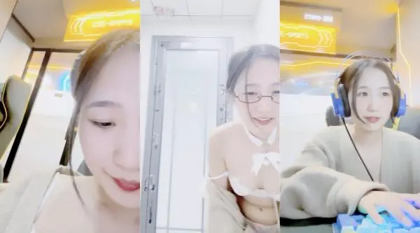 极品尤物气质网红女神！网咖激情自慰诱惑！里面穿着情趣内衣，带上项圈卫生间自慰，蹲在地上跳蛋塞穴