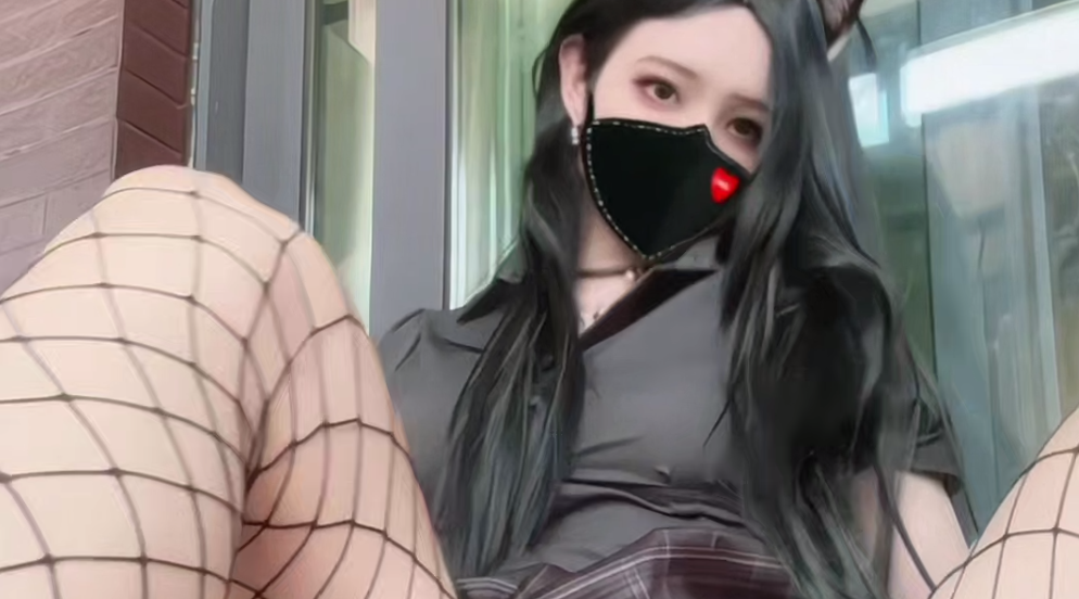 【伪娘】推特SGCZJ1三个橙子酱黑JK网袜自慰