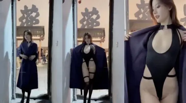 00后苗条美女户外漏出