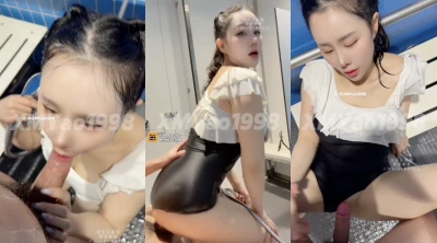 【足控绿帽狂喜】推特性爱大师95后绿帽情侣美腿女王「汐梦瑶」4月新档《淫糜汤泉》户外游泳池更衣室做爱，口爆颜射，全程露脸