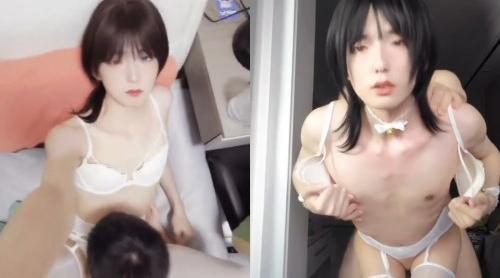 白丝短发伪娘,啊很爽,要射了,小哥哥棒棒吃的好舒服,奖励他插骚穴,本来就是男娘肉便器给大鸡鸡使用的 - 国产自拍视频