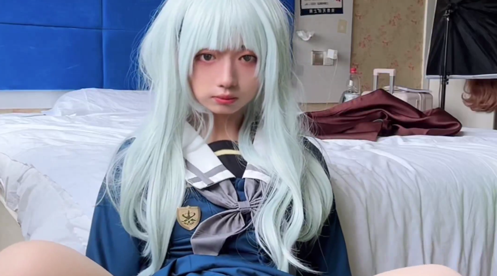 【伪娘】推特久奈Catopreithon_89骑乘假屌