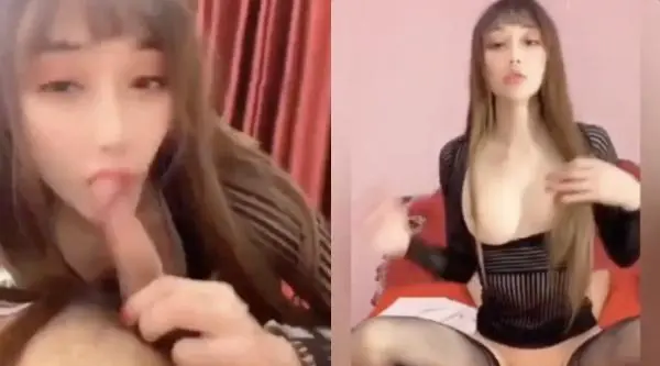 漂亮黑丝伪娘吃鸡啪啪 鸡吧好好吃 啊啊好硬干死我顶死我 小母狗吞着舌头表情好骚