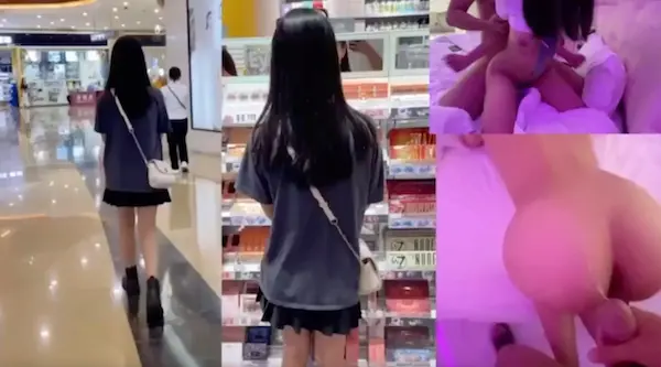 一杯奶茶就拿下女高蜜桃臀反差婊背着男友跟我出来约炮，大鸡巴塞满小母狗的骚逼，清纯可爱的外表~淫水好多～