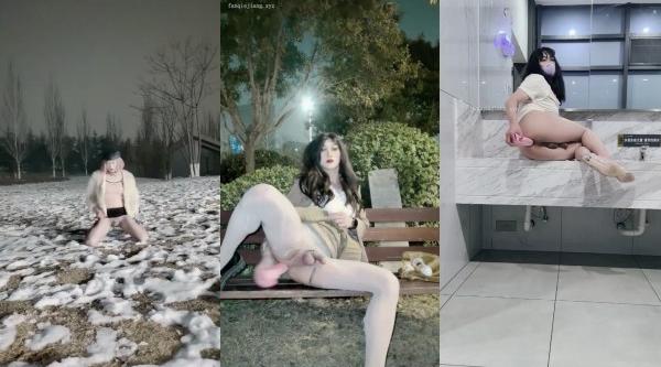 cd元气少女鹿,好几天没去露出啦,这次专门找了个比较亮的路口,身后一直有骑士们经过,河边遛弯的两个大爷 - 国产自拍视频