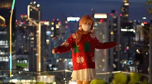 国产原创自拍 可爱的老婆为了圣诞节准备了超棒的礼物