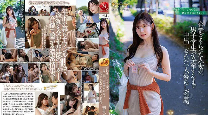 JUQ-541 一名已婚妇女收到了一把重复的钥匙，她独自住在一个房间里，一名男学生在毕业前一直被体内射精。䌷明里 - 明里䌷