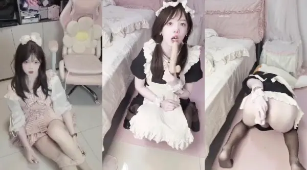 萝莉伪娘 没有小哥哥 骚逼痒只能自己在家插插小骚逼 撸撸小仙邦