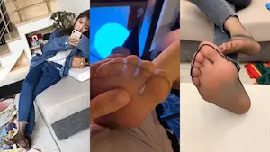 难得一见的清纯又骚气的反差婊，玩各种轻度SM 美腿丝袜足交等，换上各种制服调教做爱2